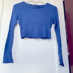 Cropped Blue-Purple Shirt for woman from forever21